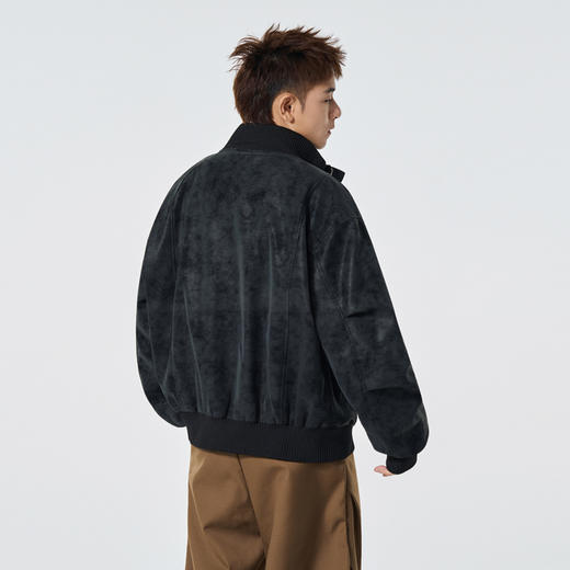 美拉德风机车风情侣超纤面料防污外套 男女同款 商品图9