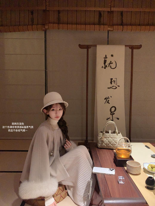 金蘑菇菇  又见伦敦甜心 / 复古英式狐狸袖口大衣 商品图11