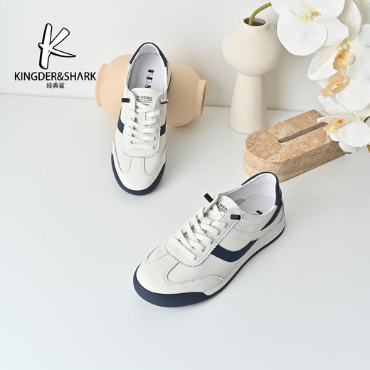 KDS经典鲨2025年秋季专柜新品男士拼色平底一脚蹬舒适休闲鞋KW08-533351 商品图2