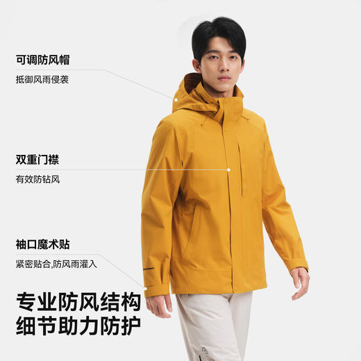 伯希和户外三合一冲锋衣秋2025新款软壳内胆防风防水徒步登山外套 商品图3