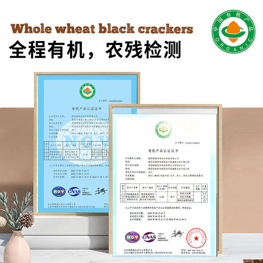有机饼干120g/袋|全麦黑巧酥脆小饼干零食下午茶 商品图3