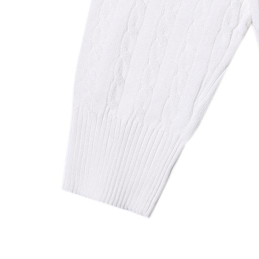 46764SDSA男士秋冬新款痞帅男装极简风短款纽花圆领针织衫百搭开衫毛衣 商品图3