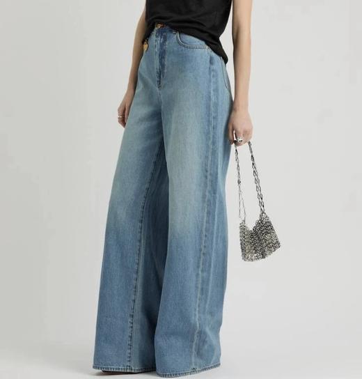 重磅！贸易公司  ZIM直筒阔腿牛仔裤 超拉腿长 商品图0