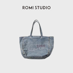 ROMI STUDIO 首饰袋 天然织物百搭牛仔托特单肩包RWCAP85800