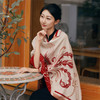 【故宫围巾】有凤来仪围巾披肩两用女外搭红色新婚结婚订婚生日礼物 商品缩略图5