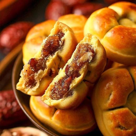 健康轻负担【手工制作！营养又健康】有嚼劲，软糯好香甜，红枣山药核桃饼干手工粗粮核桃夹心点心粗粮代餐软糕饱腹糕点零食小吃。rb 商品图1