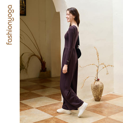 FC15959长袖休闲连体阔腿裤 商品图11