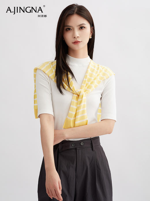 【时尚减龄】阿菁娜四季款百搭小披肩F30Q320001 商品图4