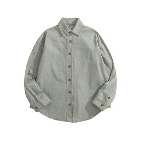 男款水洗棉质牛仔衬衫外套014