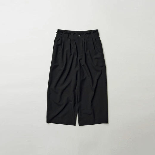 DIGAWEL Wide tuck pants 高密度羊毛府绸抗皱垂坠阔腿裤 商品图0