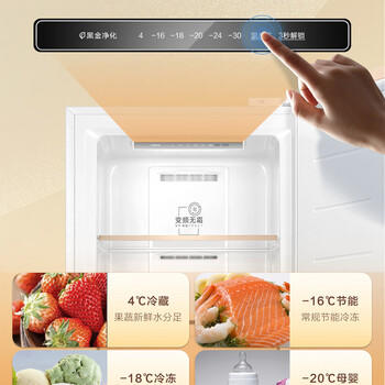 海尔（Haier）麦浪180升立式冰柜小型家用小冰柜风冷无霜一级节能大容量变频冷柜小冰箱BD-180WGHDGWF换新补贴 商品图2