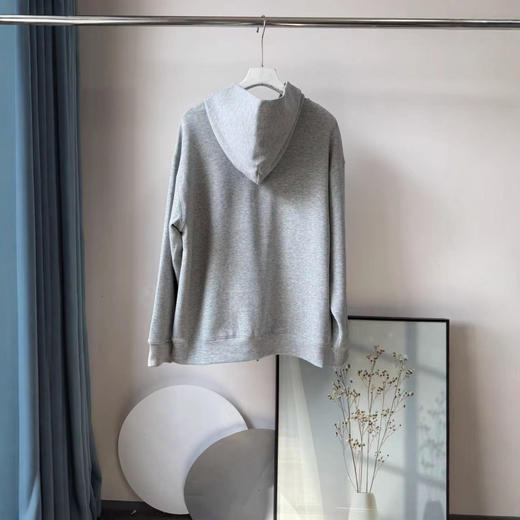 美式复古!2025秋冬新品双开头拉链宽松连帽卫衣气质运动外套女款！ 商品图4