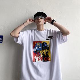 【换季特价】N家短袖 高品质 210克精梳纯棉 不开裂 不起皮