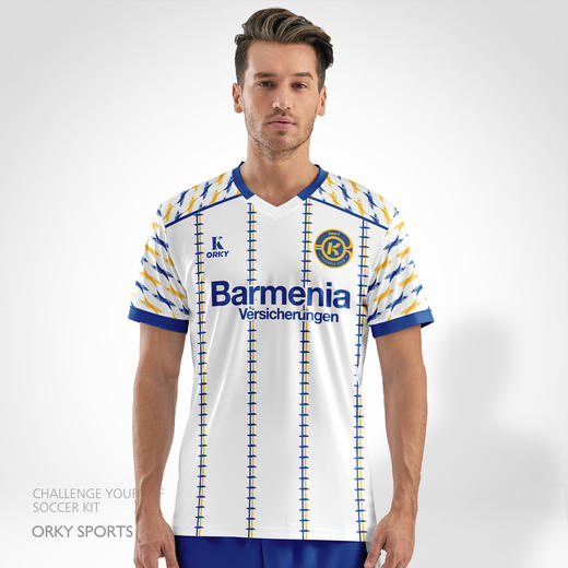 ORKY沃恺新品定制足球服套装男组队训练服成人短袖运动足球衣订制 商品图1