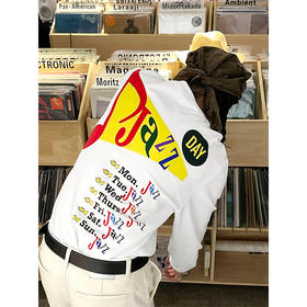 CryingCenterJazzDay每天都要jazz宽松chill空气感印花长袖