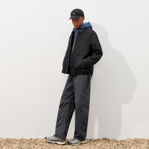 714street格子拼接翻领外套男2025冬季潮牌户外三防休闲保暖棉服 商品图2