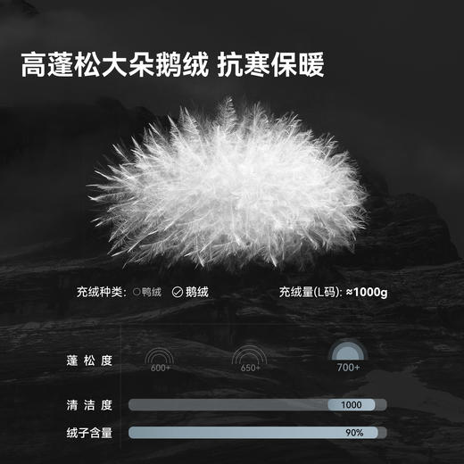 【启辰】伯希和户外羽绒睡袋700蓬鹅绒成人露营便携轻量化防寒 商品图1