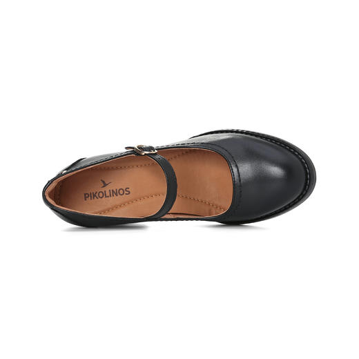 【云粉节】BF楼Pikolinos派高雁秋季牛皮浅口一字式扣带高粗跟玛丽珍鞋PL257201.吊牌价2480 商品图2