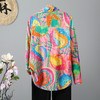雀说新款文艺宽松大码显瘦长袖洋气彩色衬衫上衣AL3600 商品缩略图1