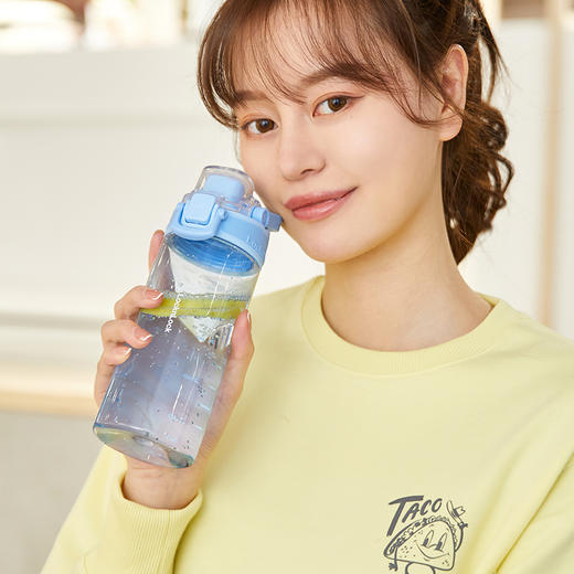 乐扣乐扣人鱼线运动水杯女塑料Tritan随手便携夏天学生男 ABF796/ABF797 商品图11