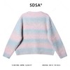 SDSA男士秋冬新款痞帅男装简约渐变纽扣V领针织衫温柔百搭毛衣潮 商品缩略图4