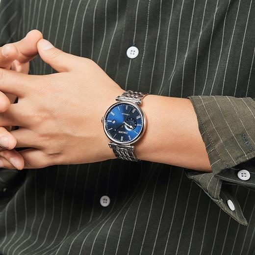 依波表礼物男正品商务机械表时尚休闲手表男款钢带防水机械表5179 商品图2