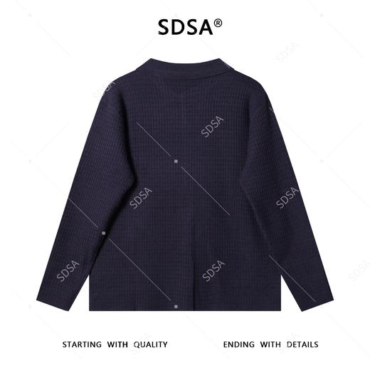 51168SDSA男士秋冬新款痞帅男装复古格子纽扣翻领开衫针织衫时尚毛衣 商品图5