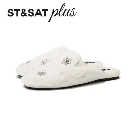 【微醺系列】星期六精致时尚珍珠毛绒穆勒拖SSD4114159 商品图9