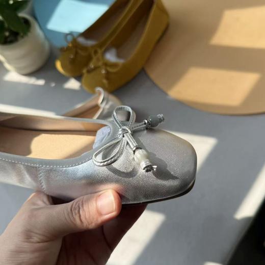复古时尚百搭！2025蝴蝶结平底芭蕾舞袖浅口单鞋女门店！ 商品图2