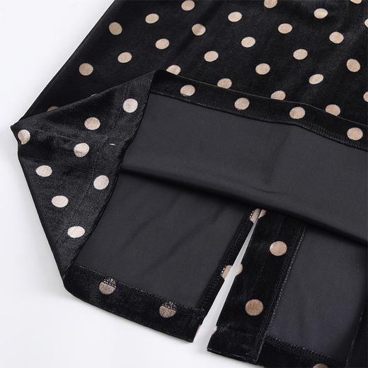 QYM 777-Y松紧高腰包臀裙时尚气质优雅开衩一步裙 商品图3