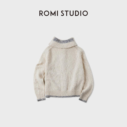 ROMI STUDIO"1997"花式羊毛花纱手感编织运动风卫衣RWCWST6340 商品图2