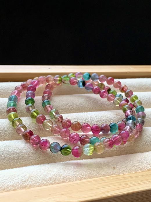 5.3mm多圈西瓜碧玺手串 商品图7