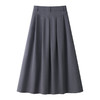 丁摩 灰色垂感百褶半身裙女春秋高腰显瘦中长款宽松西装裙5ZF-02813 商品缩略图2