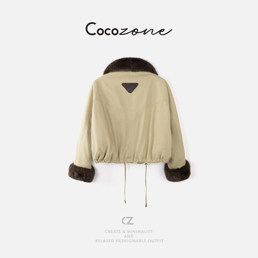 刘一一“松果外套”暖系白鹅绒羽绒服CD2A2018 商品图1