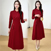QYM SDB08-Y连衣裙气质优雅女装旗袍裙复古 商品缩略图2