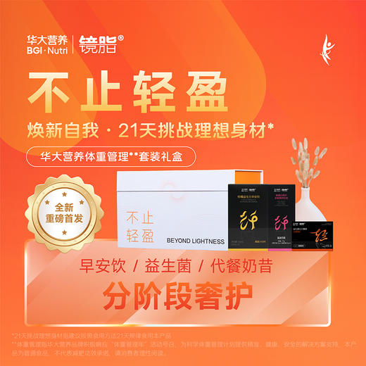 【体重管理套装】早/中/晚 全天分阶段奢护，挑战理想好身材！【早安饮+镜脂·轻+代餐奶昔 组合套装】 商品图1