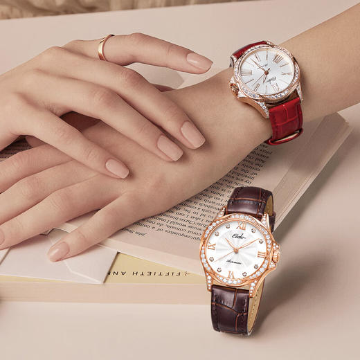 依波表手表女高级感女生自动机械表气质时尚气质钢带女表腕表5174 商品图3