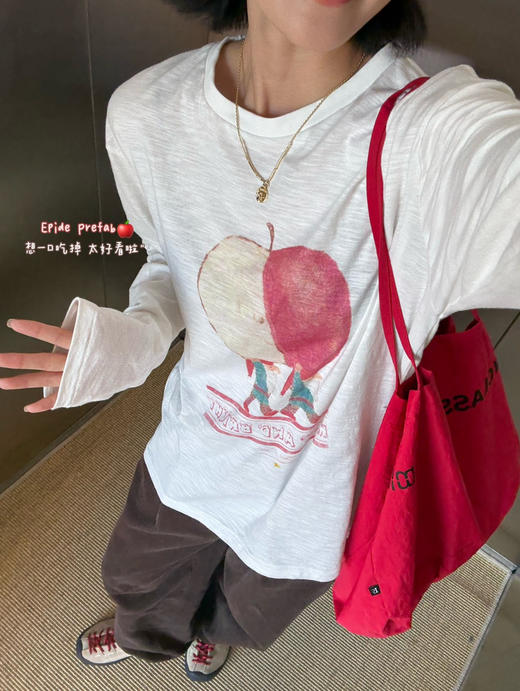 设计师Epide Prefab苹果长袖T恤091502 商品图5