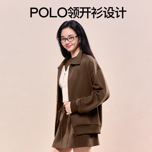 SIINSIIN短外套女款秋季Polo领夹克上衣 商品图1