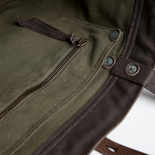 ROMI STUDIO 首饰袋 水染头层牛皮手工铜钉单肩托特包RWCAP05947 商品图4