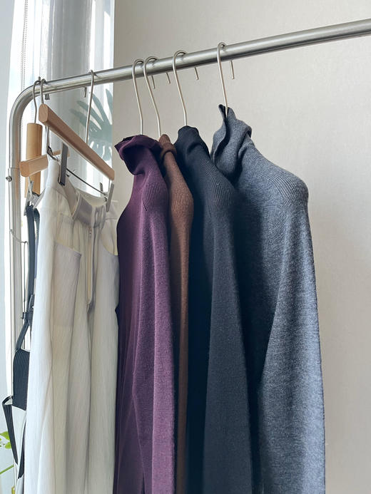 【慵懒堆堆领】噢蜜ooomeooo气质可机洗羊毛🦙高领打底衫 商品图7