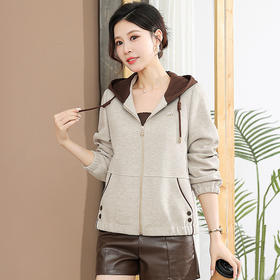 QYM  CS25C27-Y连帽休闲外套宽松时尚外套