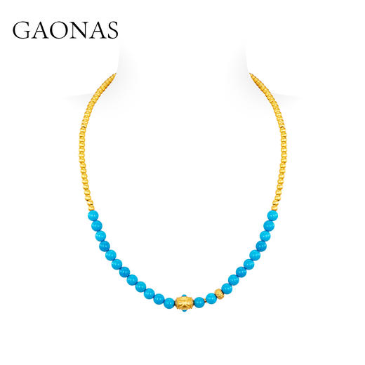 GAONAS 碧金缠云 中式贵气蓝手链 商品图1