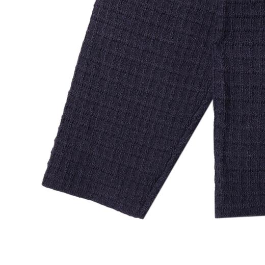 51168SDSA男士秋冬新款痞帅男装复古格子纽扣翻领开衫针织衫时尚毛衣 商品图4