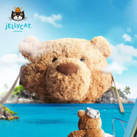 英国Jellycat巴塞罗熊包包公仔娃娃斜挎包玩偶陪伴学生毕业礼物cj