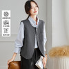 丁摩 圆领高级灰马甲女新款无袖坎肩背心叠穿开衫5ZF-58076 商品缩略图0