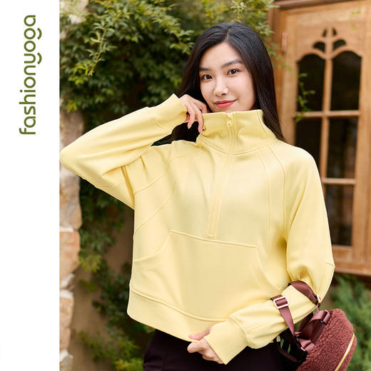 F15854宽松半开拉链卫衣 商品图4