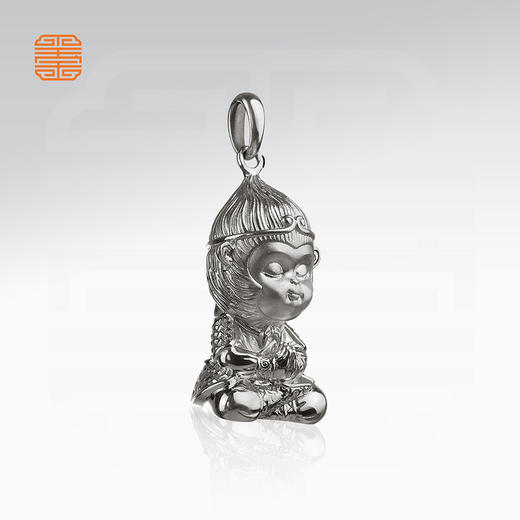 玺匠金铺《足银大圣》孙悟空足银999 佩戴吊坠项链 商品图1