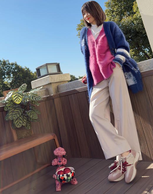 westory2025年春季新款休闲风厚底平跟舒适百搭阿甘鞋休闲运动鞋W25AM58661 商品图6