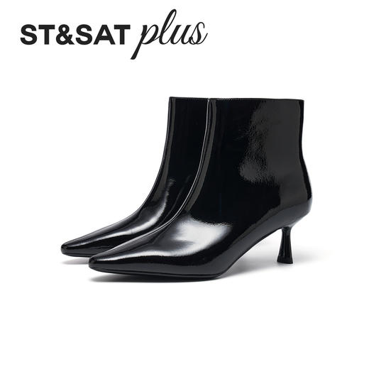 星期六摩登风尚尖头细跟时装短靴SSD4116582 商品图6